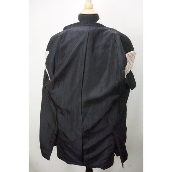 Kiton Navy Blue Striped 100% Wool 2 Pc Suit Jacket Pants Sz 49L Made in Italy - Picture 7 of 11